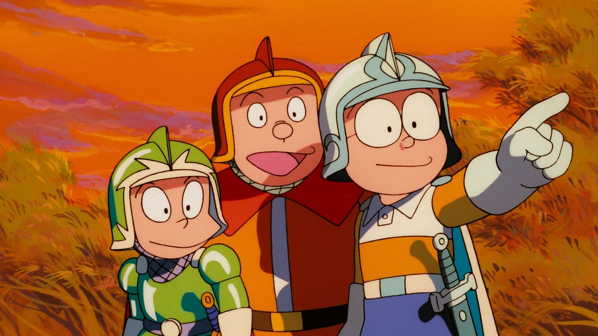 Doraemon: Nobita's Three Visionary Swordsmen 1994 movie scene