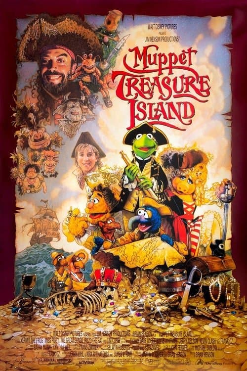 Muppet Treasure Island 1996 official movie poster